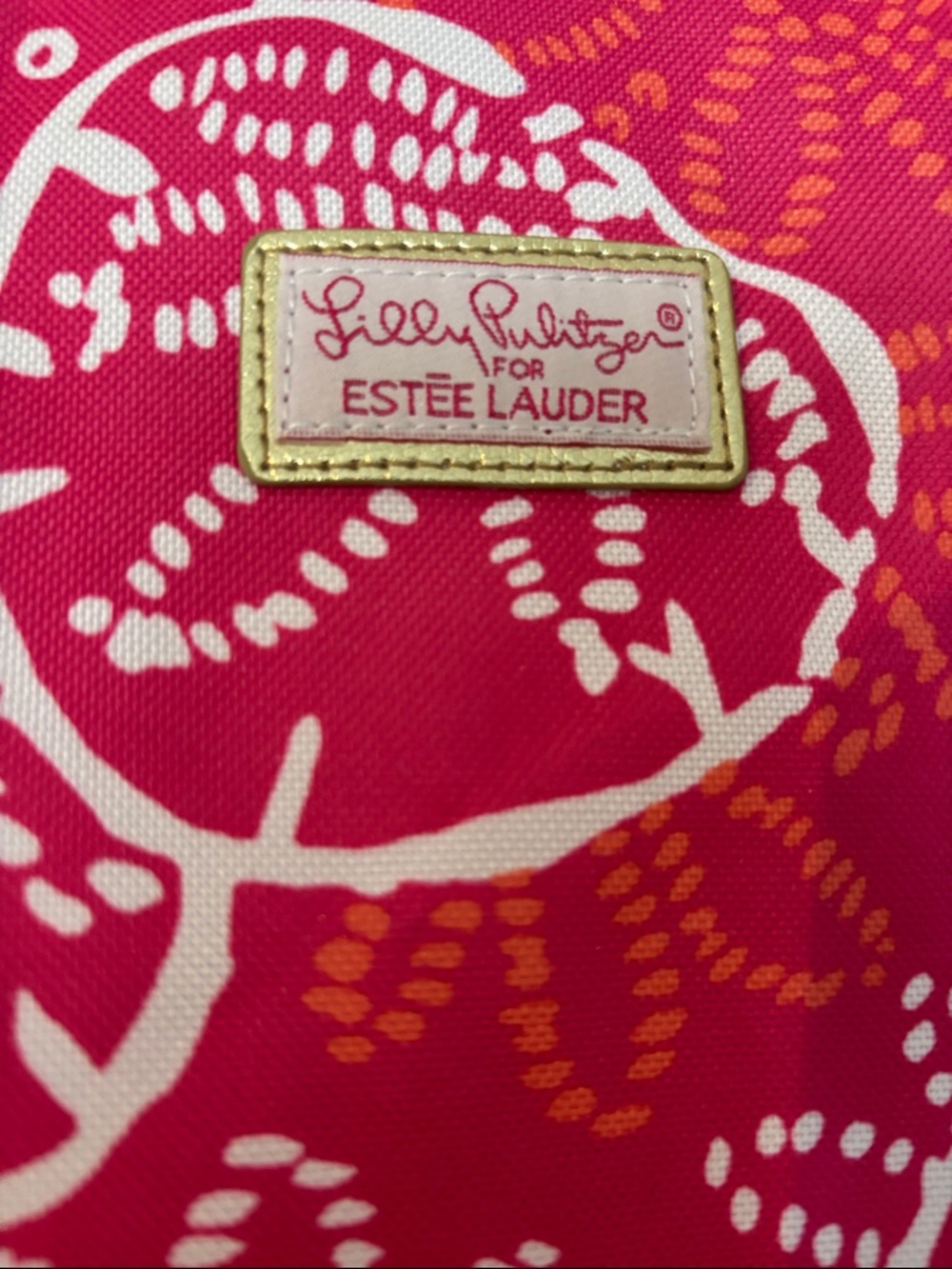Lilly Pulitzer Hot Pink & White Floral Tote - Picture 2 of 2